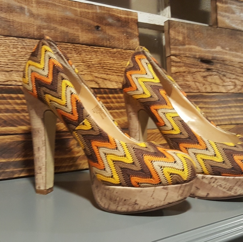 Chevron heels